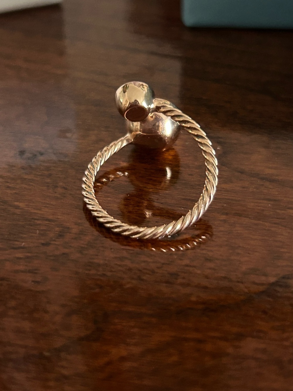Touchstone Crystal Blush Open-Curve Ring in Rose Gold Tone - Picture 3 of 3